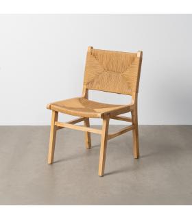 SILLA NATURAL MADERA 50 X 59 X 86 CM