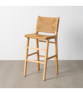 TABURETE NATURAL MADERA 45 X 46 X 106 CM