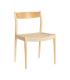 SILLA NATURAL-BEIGE MADERA 53 X 55 X 82 CM