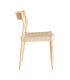 SILLA NATURAL-BEIGE MADERA 53 X 55 X 82 CM