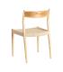 SILLA NATURAL-BEIGE MADERA 53 X 55 X 82 CM