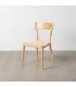 SILLA NATURAL-BEIGE MADERA 46 X 50 X 81 CM