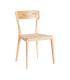 SILLA NATURAL-BEIGE MADERA 46 X 50 X 81 CM