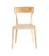 SILLA NATURAL-BEIGE MADERA 46 X 50 X 81 CM