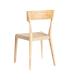 SILLA NATURAL-BEIGE MADERA 46 X 50 X 81 CM