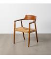 SILLA MARRÓN MADERA 57 X 57 X 78 CM