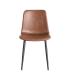 SILLA MARRÓN METAL / SIMIL PIEL