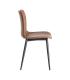 SILLA MARRÓN METAL / SIMIL PIEL