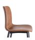 SILLA MARRÓN METAL / SIMIL PIEL