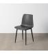 SILLA NEGRO METAL / SIMIL PIEL