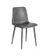 SILLA NEGRO METAL / SIMIL PIEL