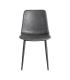 SILLA NEGRO METAL / SIMIL PIEL
