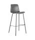 TABURETE NEGRO METAL / SIMIL PIEL 47 X 47 X 103 CM