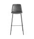 TABURETE NEGRO METAL / SIMIL PIEL 47 X 47 X 103 CM