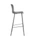TABURETE NEGRO METAL / SIMIL PIEL 47 X 47 X 103 CM