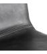 TABURETE NEGRO METAL / SIMIL PIEL 47 X 47 X 103 CM