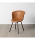 SILLA CAMEL METAL / SIMIL PIEL 53 X 51,50 X 76 CM