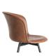 SILLA MARRÓN METAL / SIMIL PIEL 53 X 51,50 X 76 CM
