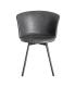 SILLA NEGRO METAL / SIMIL PIEL 53 X 51,50 X 76 CM