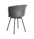 SILLA NEGRO METAL / SIMIL PIEL 53 X 51,50 X 76 CM