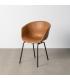 SILLA CAMEL METAL / SIMIL PIEL 59 X 50,50 X 81,50 CM