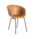 SILLA CAMEL METAL / SIMIL PIEL 59 X 50,50 X 81,50 CM