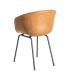 SILLA CAMEL METAL / SIMIL PIEL 59 X 50,50 X 81,50 CM