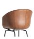 SILLA MARRÓN METAL / SIMIL PIEL 59 X 50,50 X 81,50 CM