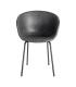 SILLA NEGRO METAL / SIMIL PIEL 59 X 50,50 X 81,50 CM