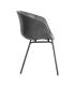 SILLA NEGRO METAL / SIMIL PIEL 59 X 50,50 X 81,50 CM