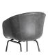 SILLA NEGRO METAL / SIMIL PIEL 59 X 50,50 X 81,50 CM