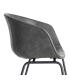 SILLA NEGRO METAL / SIMIL PIEL 59 X 50,50 X 81,50 CM