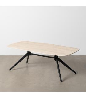 MESA CENTRO TRAVERTINO 120 X 60 X 42 CM