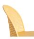 SILLA AMARILLO PP-METAL CONTRACT 51 X 46 X 80 CM