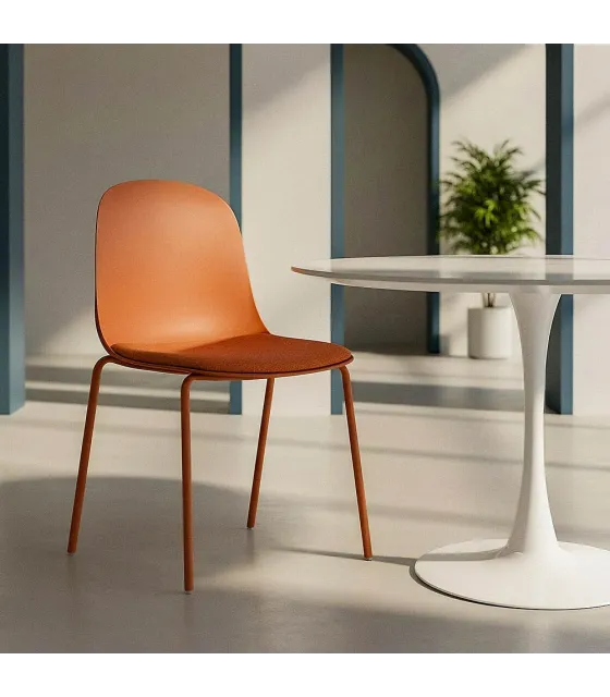 SILLA TEJA PP-METAL INTERIOR 46 X 51 X 85 CM