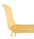 SILLA AMARILLO PP-METAL INTERIOR 46 X 51 X 85 CM
