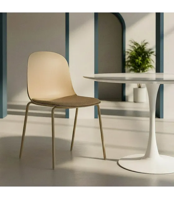 SILLA CAQUI PP-METAL INTERIOR 46 X 51 X 85 CM