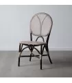 Cadeira bege-marrom ratan 47 x 48 x 98,50 cm
