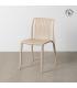 SILLA BEIGE POLIPROPILENO EXTERIOR 47 X 51,50 X 77,50 CM