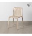 SILLA BEIGE POLIPROPILENO EXTERIOR 47 X 51,50 X 77,50 CM