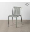 SILLA VERDE POLIPROPILENO EXTERIOR 47 X 51 X 77,50 CM