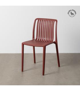 SILLA GRANATE POLIPROPILENO EXTERIOR 47 X 51 X 77,50 CM
