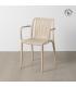 SILLA BEIGE POLIPROPILENO EXTERIOR 53 X 50 X 77,50 CM