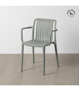 SILLA VERDE POLIPROPILENO EXTERIOR 53 X 50 X 77,50 CM
