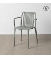 SILLA VERDE POLIPROPILENO EXTERIOR 53 X 50 X 77,50 CM