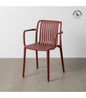 SILLA GRANATE POLIPROPILENO EXTERIOR 53 X 50 X 77,50 CM