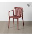 SILLA GRANATE POLIPROPILENO EXTERIOR 53 X 50 X 77,50 CM