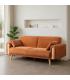 SOFÁ-CAMA TERRACOTA TEJIDO SALÓN 218 X 82 X 90 CM