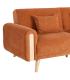 SOFÁ-CAMA TERRACOTA TEJIDO SALÓN 218 X 82 X 90 CM