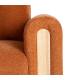 SOFÁ-CAMA TERRACOTA TEJIDO SALÓN 218 X 82 X 90 CM